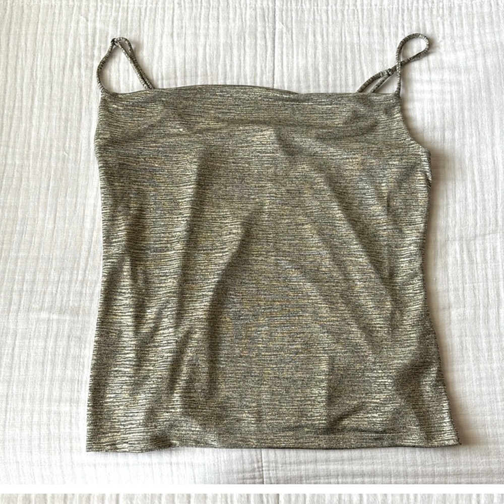 NWOT Anthropologie cowl neck tank M